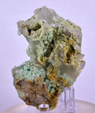 6.9cms GEM CHRYSOCOLLA INSIDE SELENITE CRYSTAL LILY MINE 2000 DISCOVERY PERU TB163