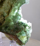 6.9cms GEM CHRYSOCOLLA INSIDE SELENITE CRYSTAL LILY MINE 2000 DISCOVERY PERU TB163