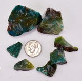 50Grams Lot GEM SILICA CHRYSOCOLLA Multicolor Chalcedony Emerald Jade Color Lily Mine SB208