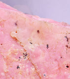 16.4cms PRECIOUS PINK HYALITE LAVENDER OPAL-(AN) BOTRYOIDAL PERU FLUORESCENT PB156