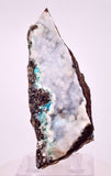 9.7cms DRUZY CHRYSOCOLLA QUARTZ CRYSTAL LILY MINE PERU 2000 YEAR DB337