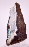 9.7cms DRUZY CHRYSOCOLLA QUARTZ CRYSTAL LILY MINE PERU 2000 YEAR DB337