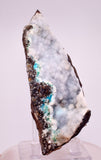 9.7cms DRUZY CHRYSOCOLLA QUARTZ CRYSTAL LILY MINE PERU 2000 YEAR DB337