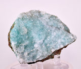 8.2cms DRUZY CHRYSOCOLLA QUARTZ CRYSTAL LILY MINE PERU 2000 YEAR DB338