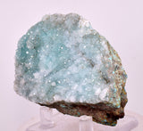 8.2cms DRUZY CHRYSOCOLLA QUARTZ CRYSTAL LILY MINE PERU 2000 YEAR DB338