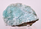 8.2cms DRUZY CHRYSOCOLLA QUARTZ CRYSTAL LILY MINE PERU 2000 YEAR DB338