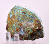 8.2cms DRUZY CHRYSOCOLLA QUARTZ CRYSTAL LILY MINE PERU 2000 YEAR DB338