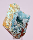 4.9cms DRUZY CHRYSOCOLLA QUARTZ CRYSTAL LILY MINE PERU 2000 YEAR DB340