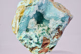 4.9cms DRUZY CHRYSOCOLLA QUARTZ CRYSTAL LILY MINE PERU 2000 YEAR DB340