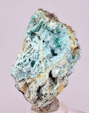 6.5cms DRUZY CHRYSOCOLLA QUARTZ CRYSTAL LILY MINE PERU 2000 YEAR DB341