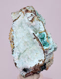 6.5cms DRUZY CHRYSOCOLLA QUARTZ CRYSTAL LILY MINE PERU 2000 YEAR DB341