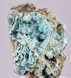 6.5cms DRUZY CHRYSOCOLLA QUARTZ CRYSTAL LILY MINE PERU 2000 YEAR DB341