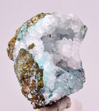 5.2cms DRUZY CHRYSOCOLLA QUARTZ CRYSTAL LILY MINE PERU 2000 YEAR DB342