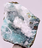 5.2cms DRUZY CHRYSOCOLLA QUARTZ CRYSTAL LILY MINE PERU 2000 YEAR DB342