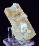8cms GEM CHRYSOCOLLA INSIDE SELENITE CRYSTAL LILY MINE 2000 DISCOVERY PERU TB164