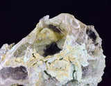 8cms GEM CHRYSOCOLLA INSIDE SELENITE CRYSTAL LILY MINE 2000 DISCOVERY PERU TB164