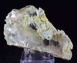 8cms GEM CHRYSOCOLLA INSIDE SELENITE CRYSTAL LILY MINE 2000 DISCOVERY PERU TB164