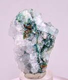 5.2cms DRUZY CHRYSOCOLLA QUARTZ CRYSTAL LILY MINE PERU 2000 YEAR DB343