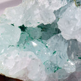 5.2cms DRUZY CHRYSOCOLLA QUARTZ CRYSTAL LILY MINE PERU 2000 YEAR DB343