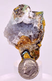 5.1cms DRUZY CHRYSOCOLLA QUARTZ CRYSTAL LILY MINE PERU 2000 YEAR DB344
