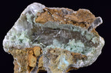 5.4cms GEM CHRYSOCOLLA INSIDE SELENITE CRYSTAL LILY MINE 2000 DISCOVERY PERU TB165