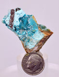 4.1cms DRUZY CHRYSOCOLLA QUARTZ CRYSTAL LILY MINE PERU 2000 YEAR DB345