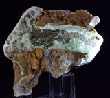 5.4cms GEM CHRYSOCOLLA INSIDE SELENITE CRYSTAL LILY MINE 2000 DISCOVERY PERU TB165
