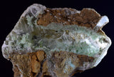 5.4cms GEM CHRYSOCOLLA INSIDE SELENITE CRYSTAL LILY MINE 2000 DISCOVERY PERU TB165