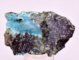 5.8cms DRUZY CHRYSOCOLLA QUARTZ CRYSTAL LILY MINE PERU 2000 YEAR DB346