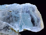 5.4cms GEM CHRYSOCOLLA INSIDE SELENITE CRYSTAL LILY MINE 2000 DISCOVERY PERU TB166