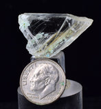 2.8cms GEM CHRYSOCOLLA INSIDE SELENITE CRYSTAL LILY MINE 2000 DISCOVERY PERU TB168