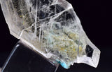 3.5cms GEM CHRYSOCOLLA INSIDE SELENITE CRYSTAL LILY MINE 2000 DISCOVERY PERU TB169