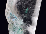 4.5cms GEM CHRYSOCOLLA ATACAMITE INSIDE SELENITE CRYSTAL LILY MINE PERU TB171