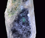 4.5cms GEM CHRYSOCOLLA ATACAMITE INSIDE SELENITE CRYSTAL LILY MINE PERU TB171
