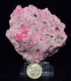 7.9cms PINK RHODONITE CRYSTALS Quartz Miniature Peru Bright Chiurucu Mine Mineral Specimen RB691