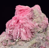 5.7cms PINK RHODONITE CRYSTALS Quartz Miniature Peru Bright Chiurucu Mine Mineral Specimen RB694