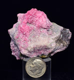5.7cms PINK RHODONITE CRYSTALS Quartz Miniature Peru Bright Chiurucu Mine Mineral Specimen RB694