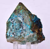 7.5cms QUARTZ CHRYSOCOLLA BOTRYOIDAL TENTADORA MINE PERU MINERAL SPECIMEN CB215