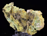 14cms GEM CHRYSOCOLLA INSIDE SELENITE CRYSTAL LILY MINE PERU TB172