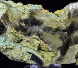 14cms GEM CHRYSOCOLLA INSIDE SELENITE CRYSTAL LILY MINE PERU TB172