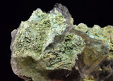 14cms GEM CHRYSOCOLLA INSIDE SELENITE CRYSTAL LILY MINE PERU TB172