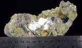 14cms GEM CHRYSOCOLLA INSIDE SELENITE CRYSTAL LILY MINE PERU TB172