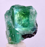 2.4cms GREEN FLUORITE PYRITE CRYSTALS PERU MILPO PERU MINERAL KB196