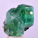 2.4cms GREEN FLUORITE PYRITE CRYSTALS PERU MILPO PERU MINERAL KB196