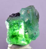 2.4cms GREEN FLUORITE PYRITE CRYSTALS PERU MILPO PERU MINERAL KB196