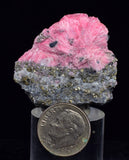 3.4cms PINK RHODONITE CRYSTALS Quartz Miniature Peru Bright Chiurucu Mine Mineral Specimen RB695