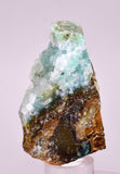 6.6cms DRUZY CHRYSOCOLLA QUARTZ CRYSTAL LILY MINE PERU 2000 YEAR DB354