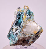 7.3cms DRUZY CHRYSOCOLLA QUARTZ CRYSTAL LILY MINE PERU 2000 YEAR DB355