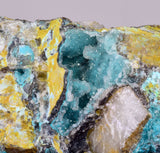 7.3cms DRUZY CHRYSOCOLLA QUARTZ CRYSTAL LILY MINE PERU 2000 YEAR DB355