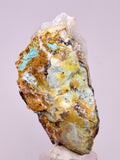 6.2cms DRUZY CHRYSOCOLLA QUARTZ CRYSTAL LILY MINE PERU 2000 YEAR DB356